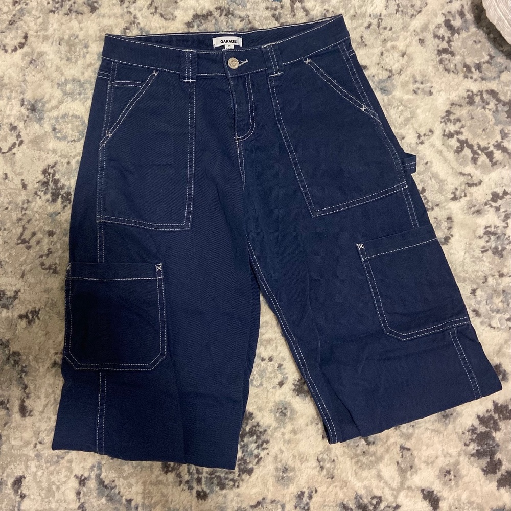 Garage women’s blue carpenter jeans - excellent condition